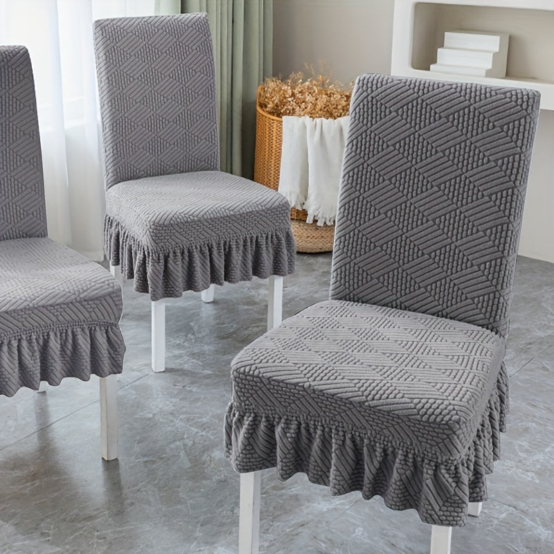 Dining Chair Slipcover Short Skirt Furniture Protector