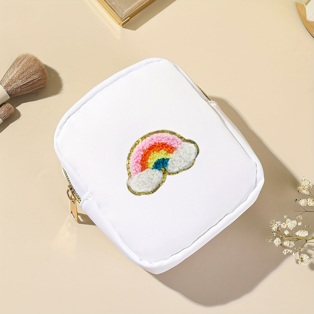 Small Nylon Makeup Bag for Purse Waterproof Travel Pouch