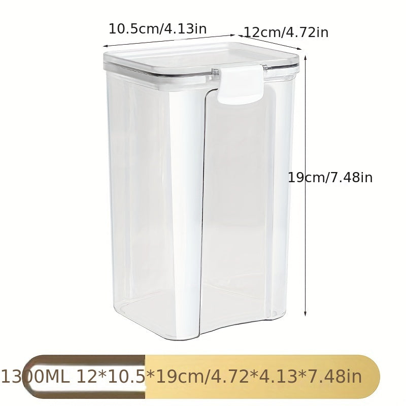 Transparent Food Storage Jars for Grains & Snacks