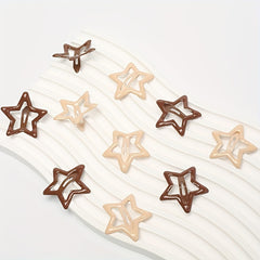10pcs Pentagram Hair Clip for Girls