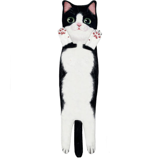 Cat Pattern Hanging Towel, Funny Decorative Fingertip Towel