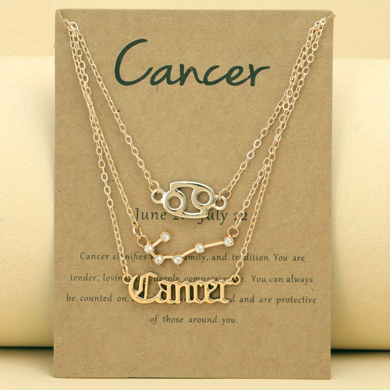 Zodiac Symbols Thin Chain Anklet Friendship Bracelet Gift For Women