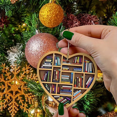 Heart Bookshelf Pendant - Teacher's Gift & Party Decoration
