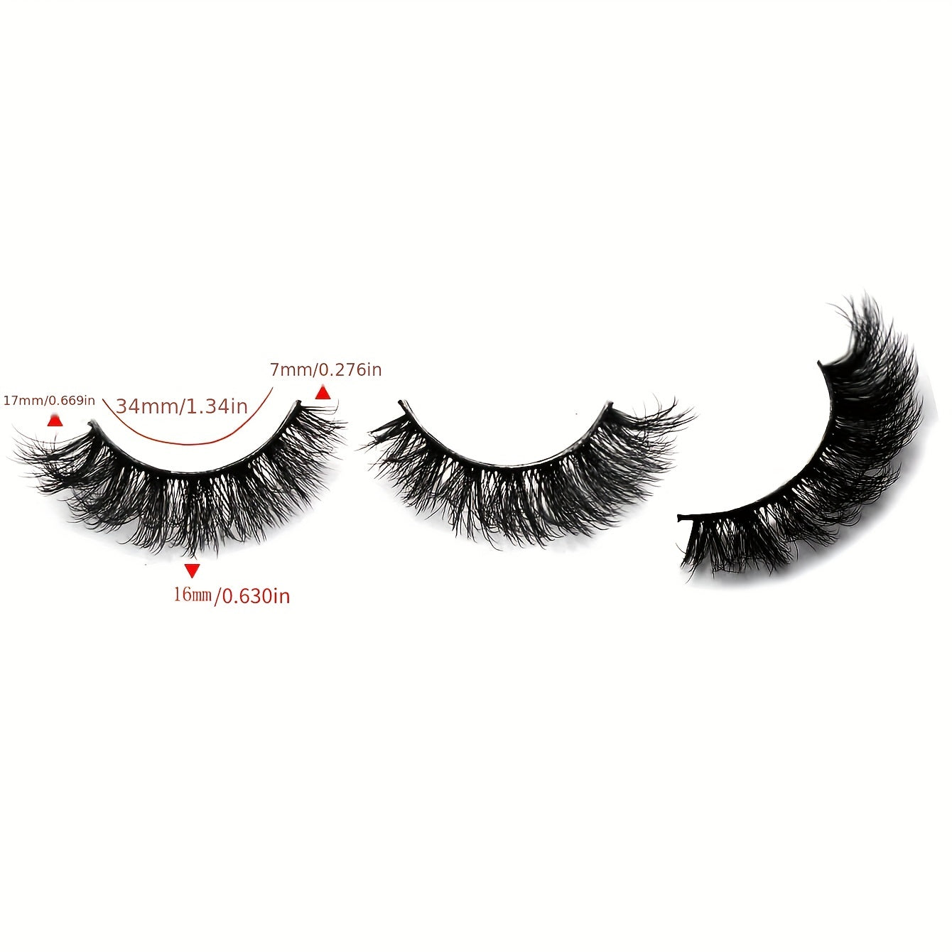 4 Pairs Thick Curling 18mm False Eyelashes Daily Volumizing Eye Lashes