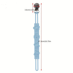 Pacifier Chain Link Stainless Steel Clip Anti Drop Chain