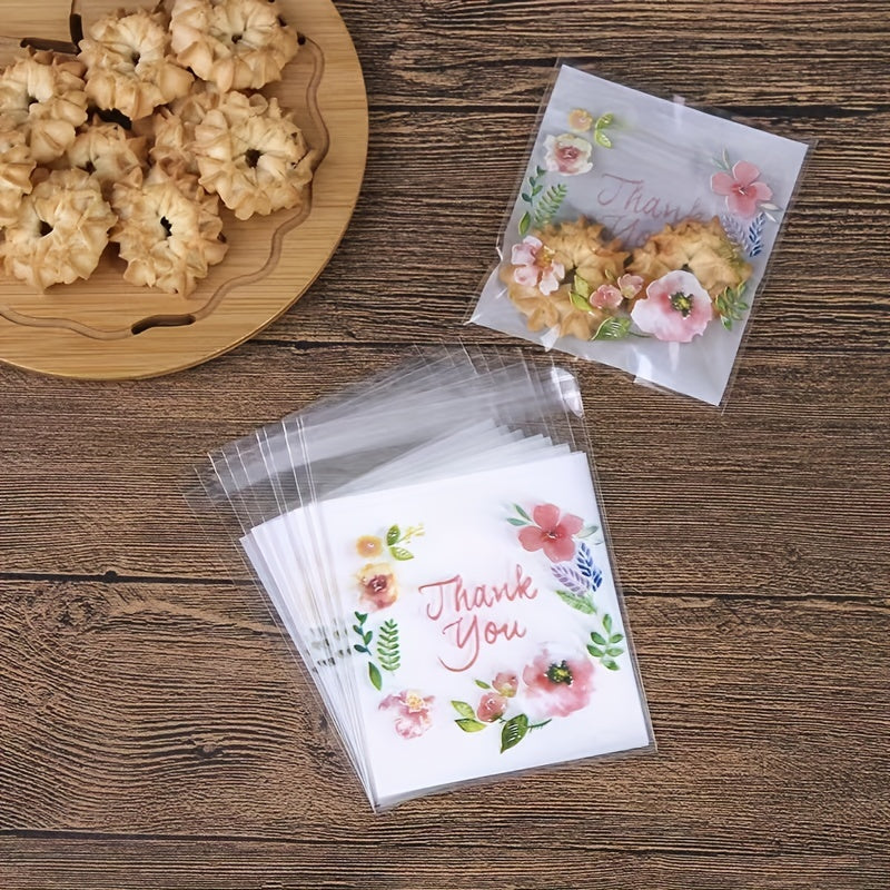 100 Transparent Resealable Bags for Bakery Candle Soap Biscuit
