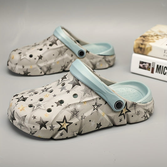 Men's Star Clog Slippers Assorted Colors Casual Slippers