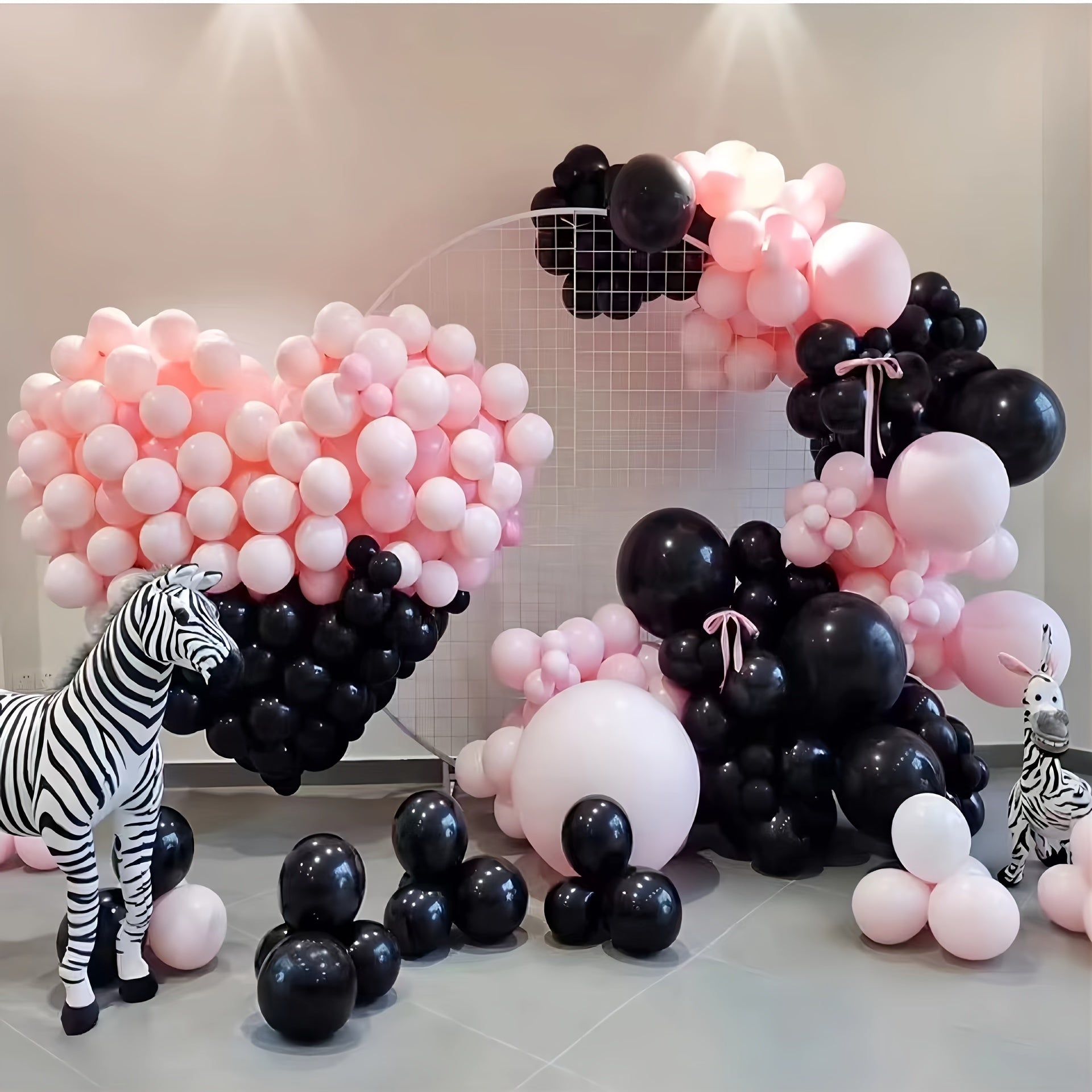 Pink and Lemon Balloon Set for Party Decoration
