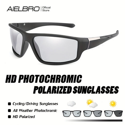 AIELBRO Polarized Sunglasses Chameleon Photochromic Driving Eyewear