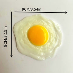 Egg Yolk King Simulation Sun Egg Flour Fried Egg TPR Soft Glue Egg Toy