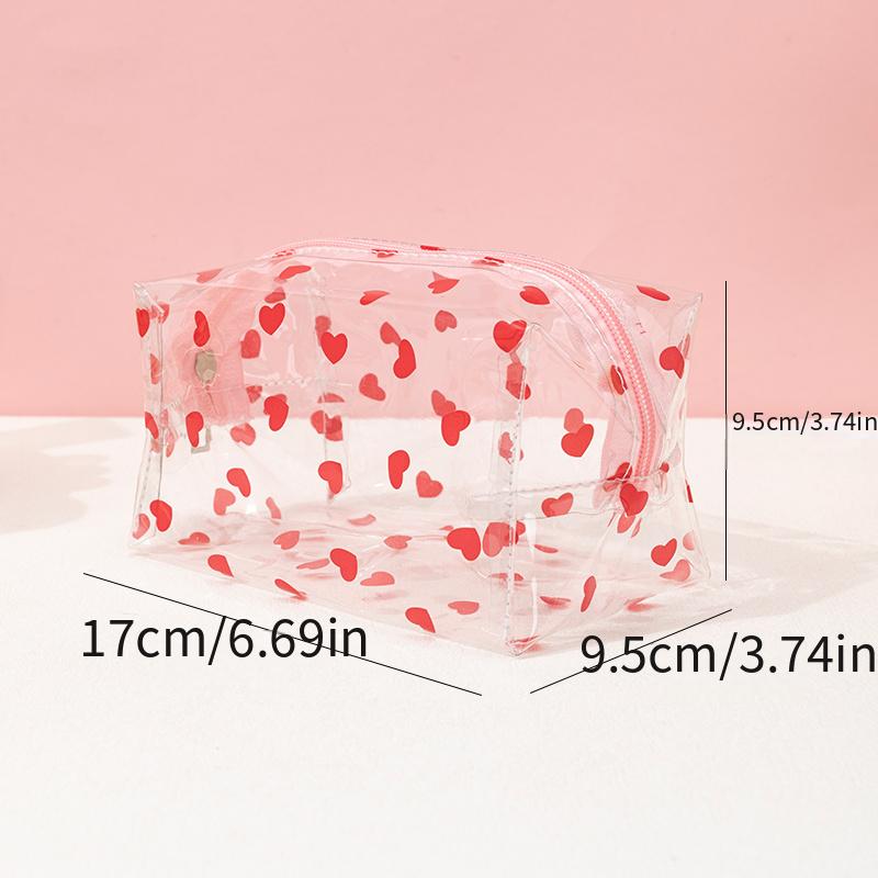 Heart Shaped Love Makeup Bag Stylish and Convenient Cosmetic and Toiletry Bag
