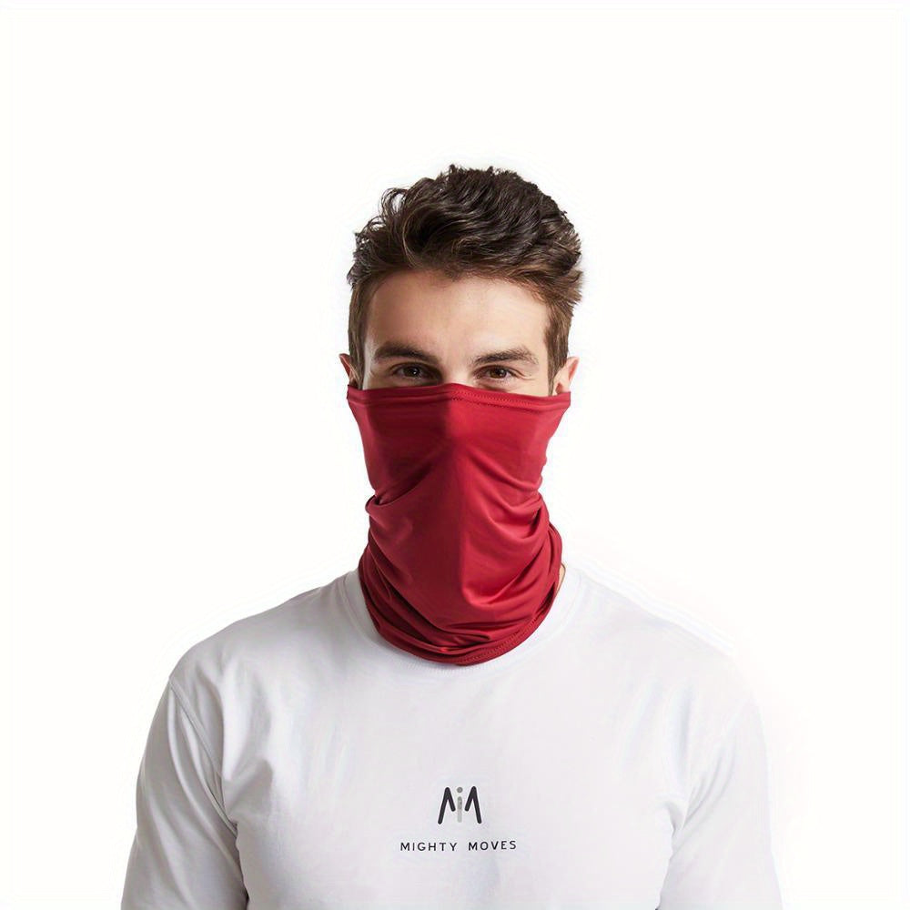 Elastic Breathable Neck Gaiter Tube Men Scarf Half Face Cover Bandana Headwear