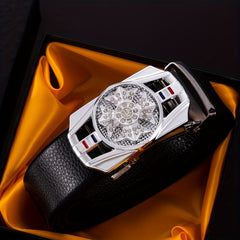 Men's Automatic Buckle Belt - Perfect for Father, Husband, Boyfriend