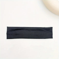 Soft Style Headband Stretchy Sports Sweatband For Running Yoga Solid Headdress