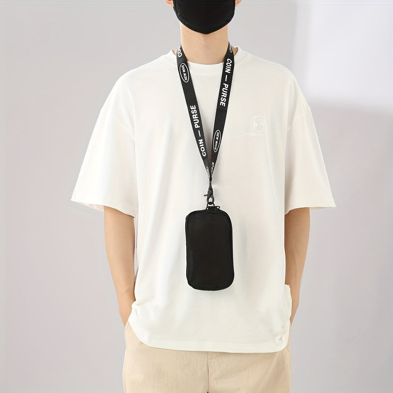Japanese Cat Pattern Chest Bag Casual Men's Small Phone Bag