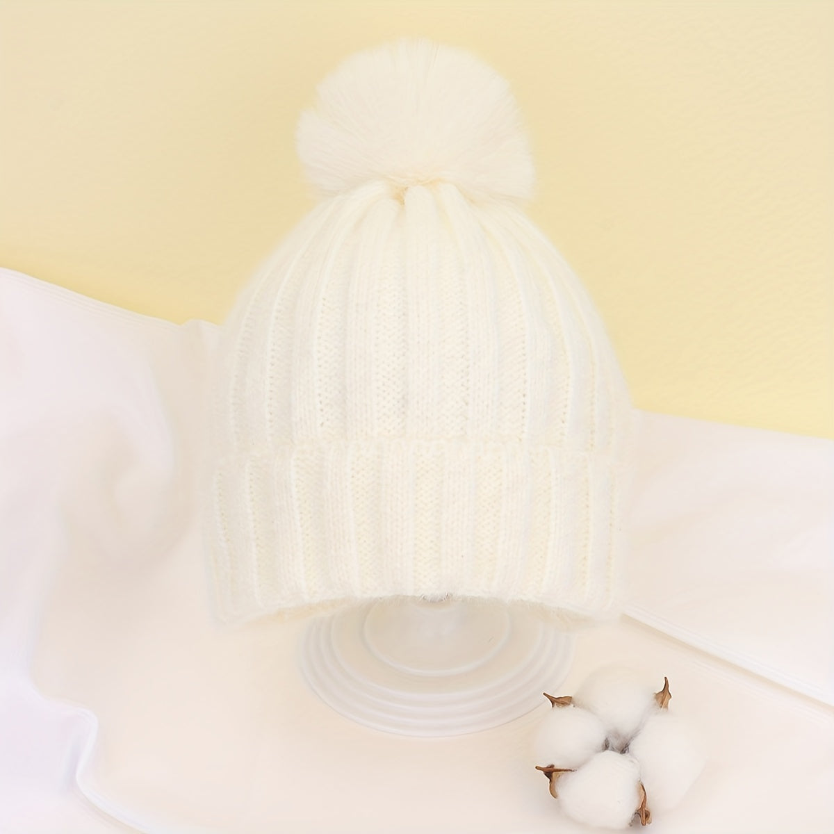 Kids' Knitted Twist Hat, 6 Mths-3 Yrs, Lightweight