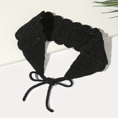Boho Crochet Headband Adjustable Hair Band Knitted Headdress For Girls Women