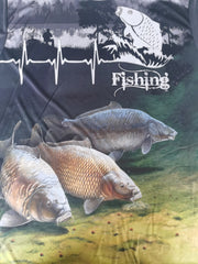 Fish 3D Print Men's Short Sleeve Graphic T-shirt Casual Comfy Tees