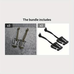 2pcs Webbing Backpack Buckle Quickdraws Carabiner Clip