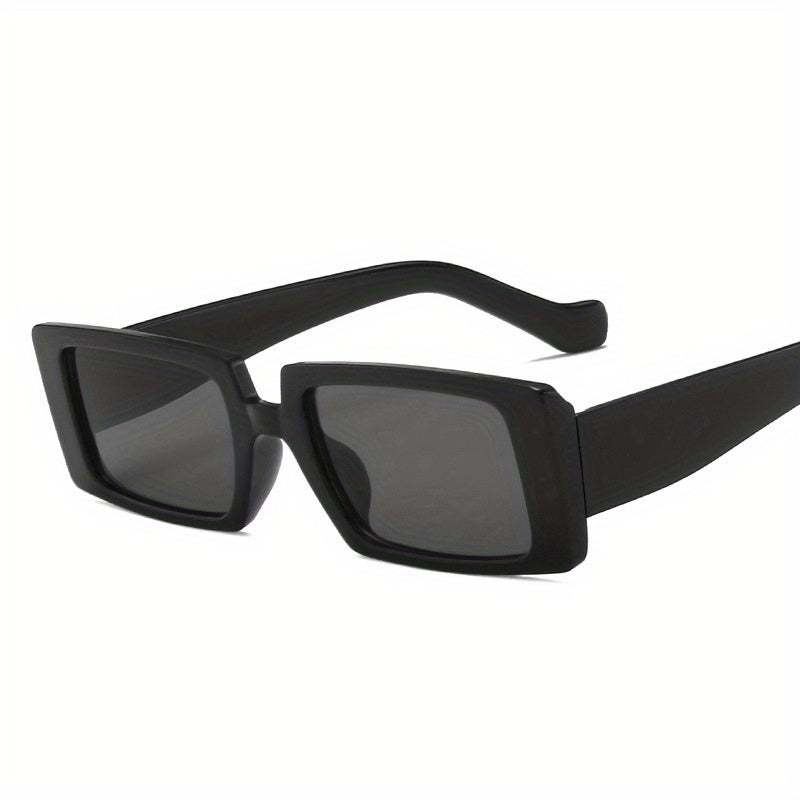 Square Frame Sunglasses Black Polarized Lens UV400