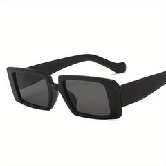Square Frame Sunglasses Black Polarized Lens UV400