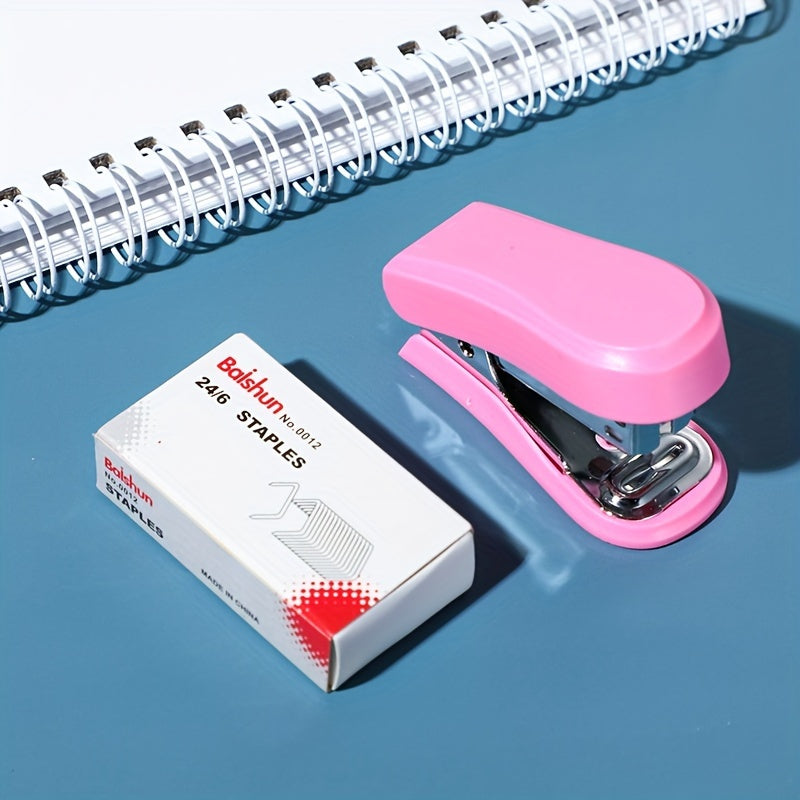 Cartoon Style Mini Stapler Set for Office