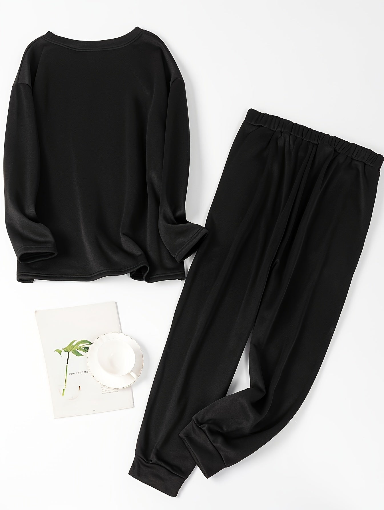  Butterfly Lounge Set Long Sleeve Tee & Joggers