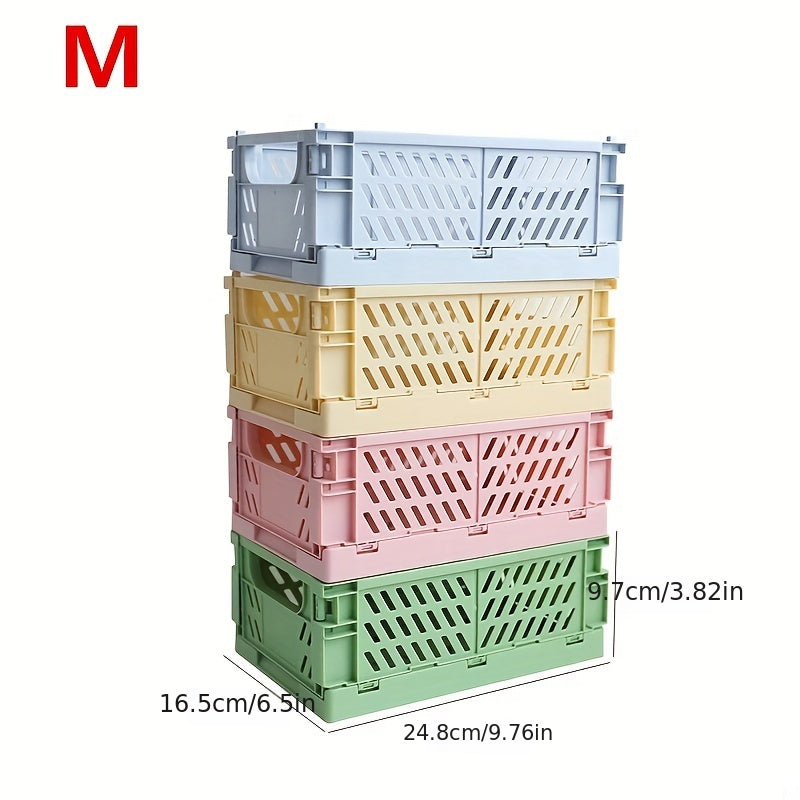 Large Capacity Desktop Storage Box Plastic Organizer Stackable Storage Basket