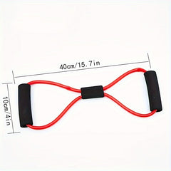 3 Pcs Resistance Bands 8 Figure Shaped Tension Rope for Yoga Fitness Home Gym