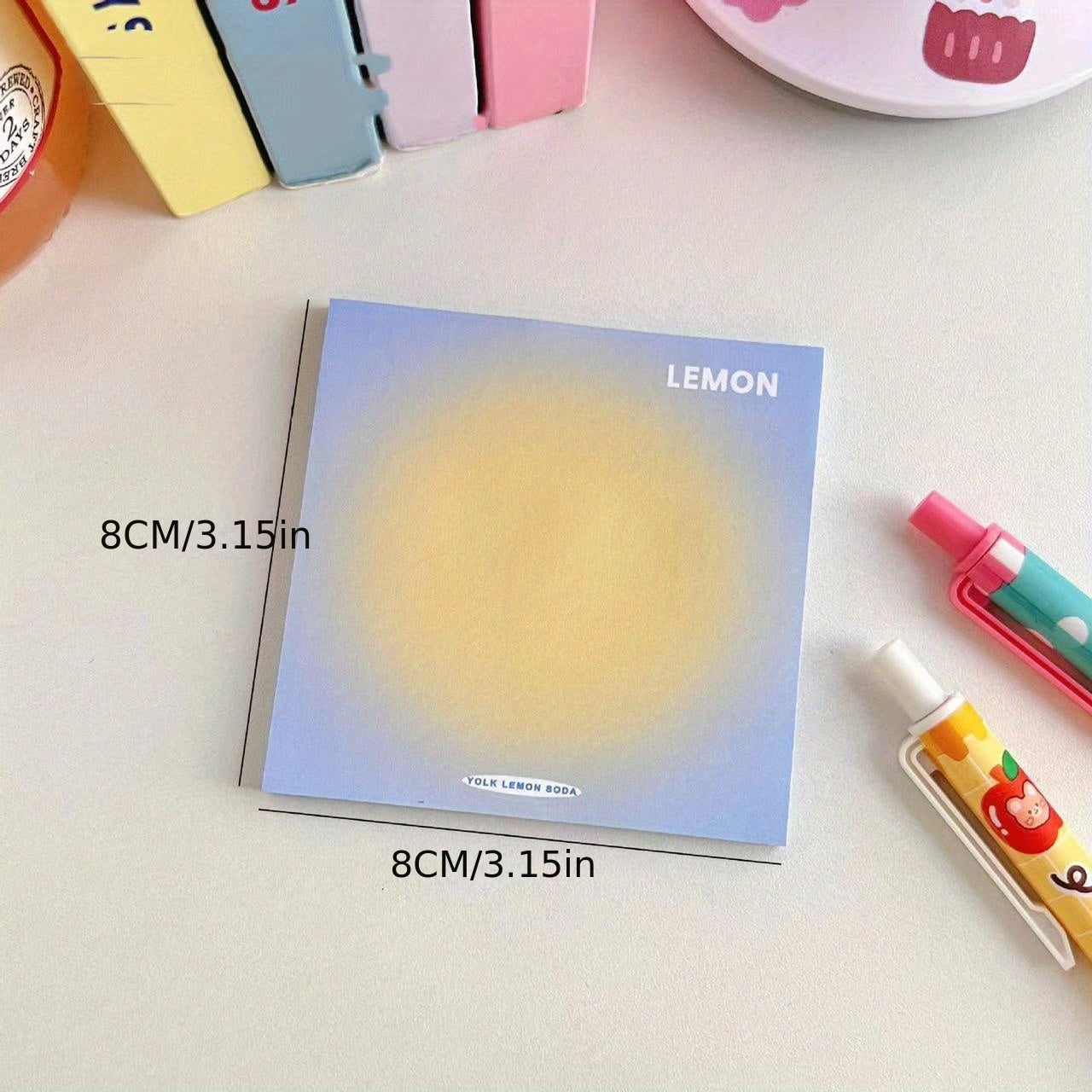 Egg Yolk Smudge Sticky Note Gradient Stickable Sticky Note Sticker