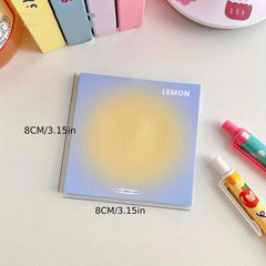 Egg Yolk Smudge Sticky Note Gradient Stickable Sticky Note Sticker