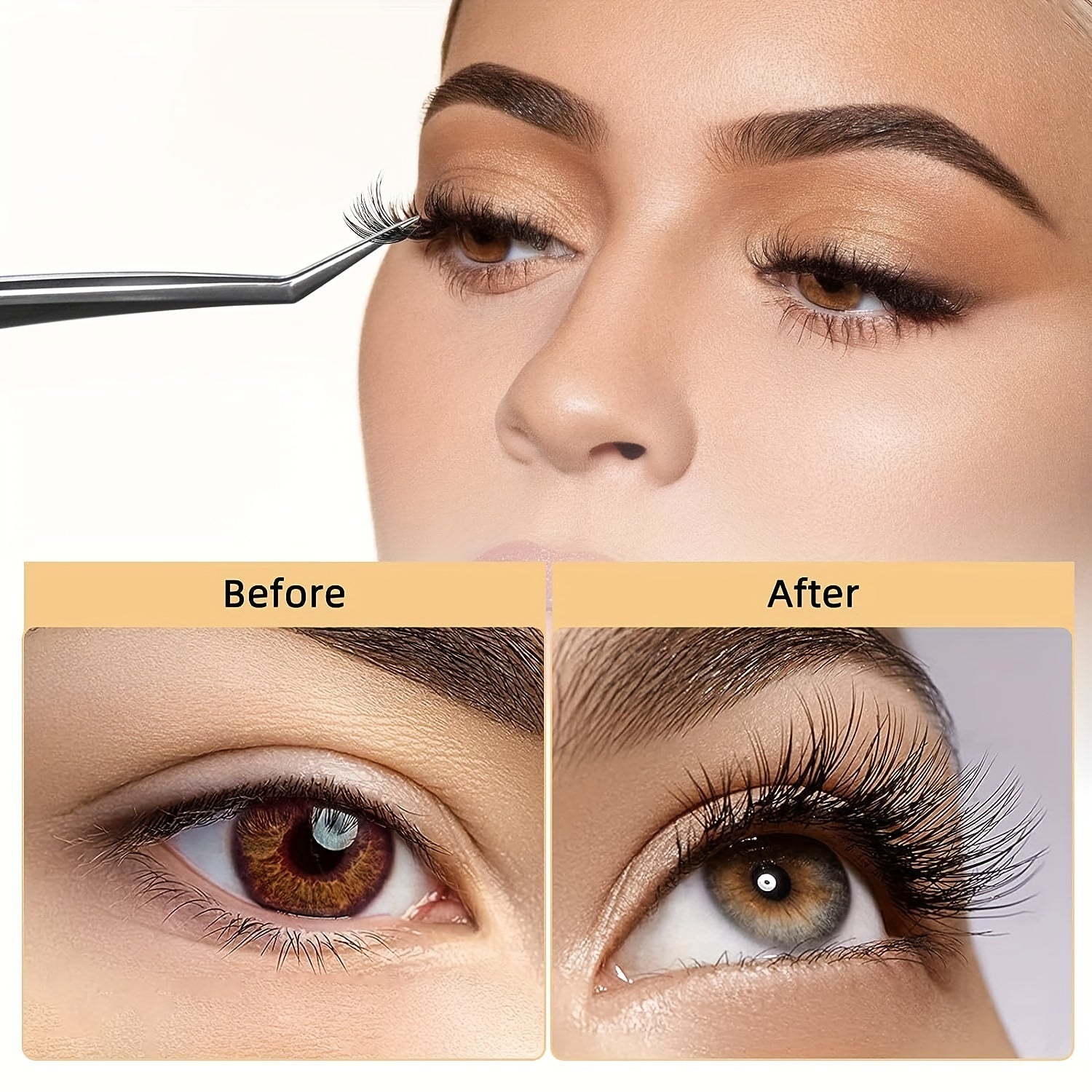 Wispy Soft False Eyelashes 280 Pcs Individual Cluster D Curling Lashes