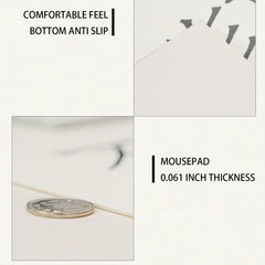 Large Mouse Pad Cartoon Milk Bottle Design Waterproof Non-Slip Soft Touch