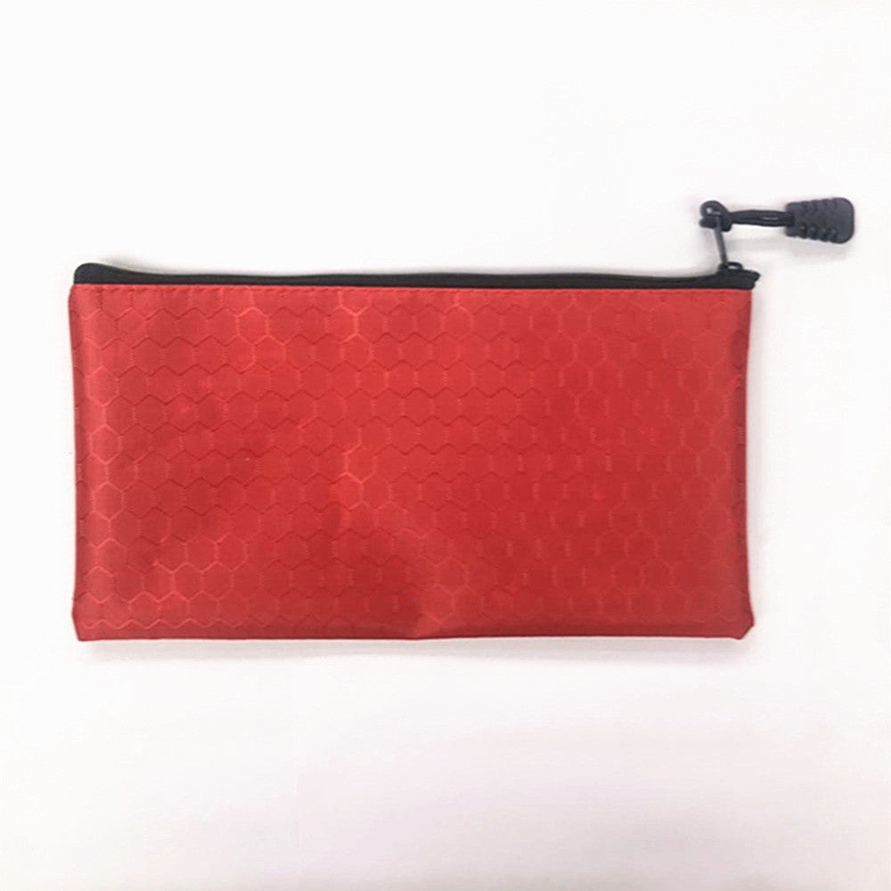Waterproof Zipper Pouch for Cosmetics Makeup Bills Office Supplies