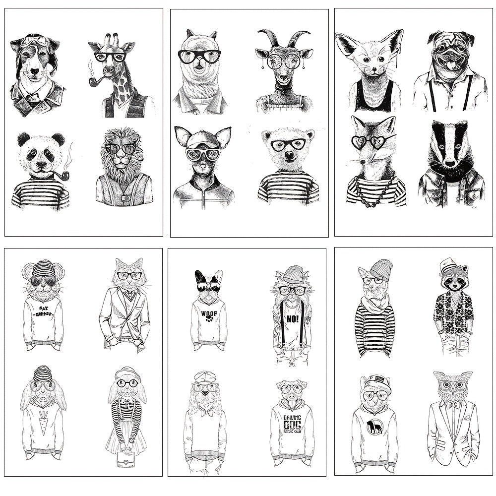 Animal Cat Mouse Rabbit Portrait Clear Stamps Scrapbooking Card Making