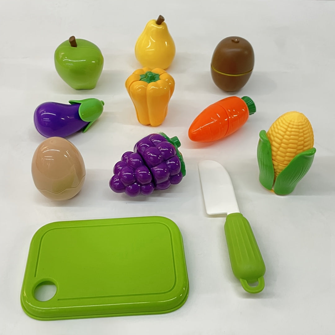 Fun Fruit Cutting Toys Eggplant Carrot Corn Egg