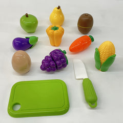 Fun Fruit Cutting Toys Eggplant Carrot Corn Egg