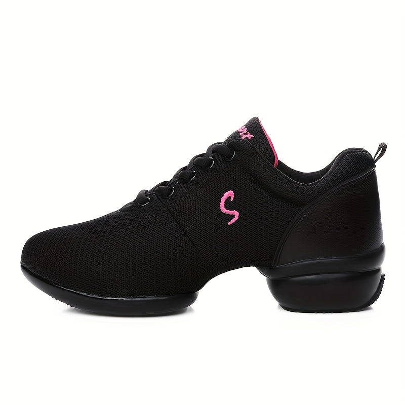 Arch Support Non Slip Dance Shoes Mesh Breathable Comfortable Flying Woven Shoes