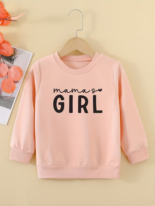 Girls' ''Mama's Girl'' Graphic Sweatshirt