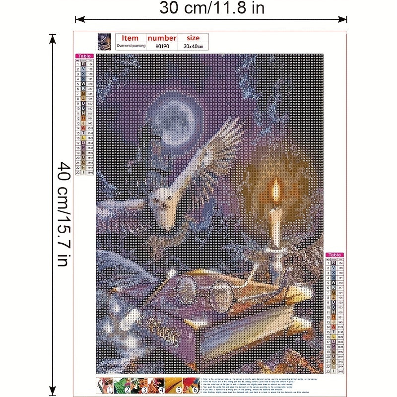 5D Eagle Book Diamond Painting Kit - Full Accessory Set