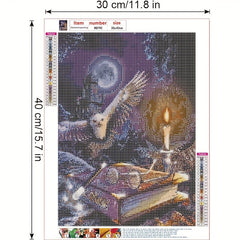 5D Eagle Book Diamond Painting Kit - Full Accessory Set