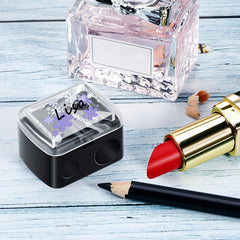Dual Hole Pencil Sharpener with Flower Design