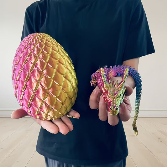 Colorful 3D Dragon Egg Set Desktop Decorations for Christmas Halloween Easter