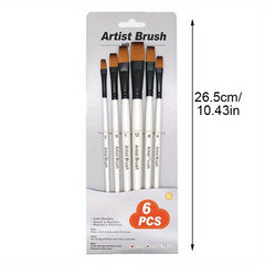 6pcs Artist Paint Brushes Set Acrylic Watercolor Painting