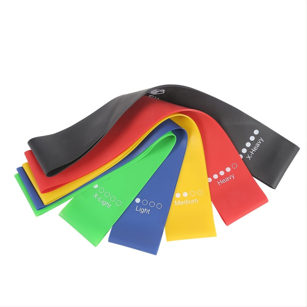 5 Pack Fitness Resistance Bands for Strength & Stamina - Looped Bands
