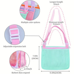 3Pcs Beach Toy Mesh Bag for Boys & Girls