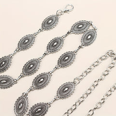 Vintage Metal Chain Belt Dress Girdle For Women