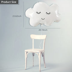 4 Cloud Mylar Smiling Face Balloons Baby Shower Wedding Decor