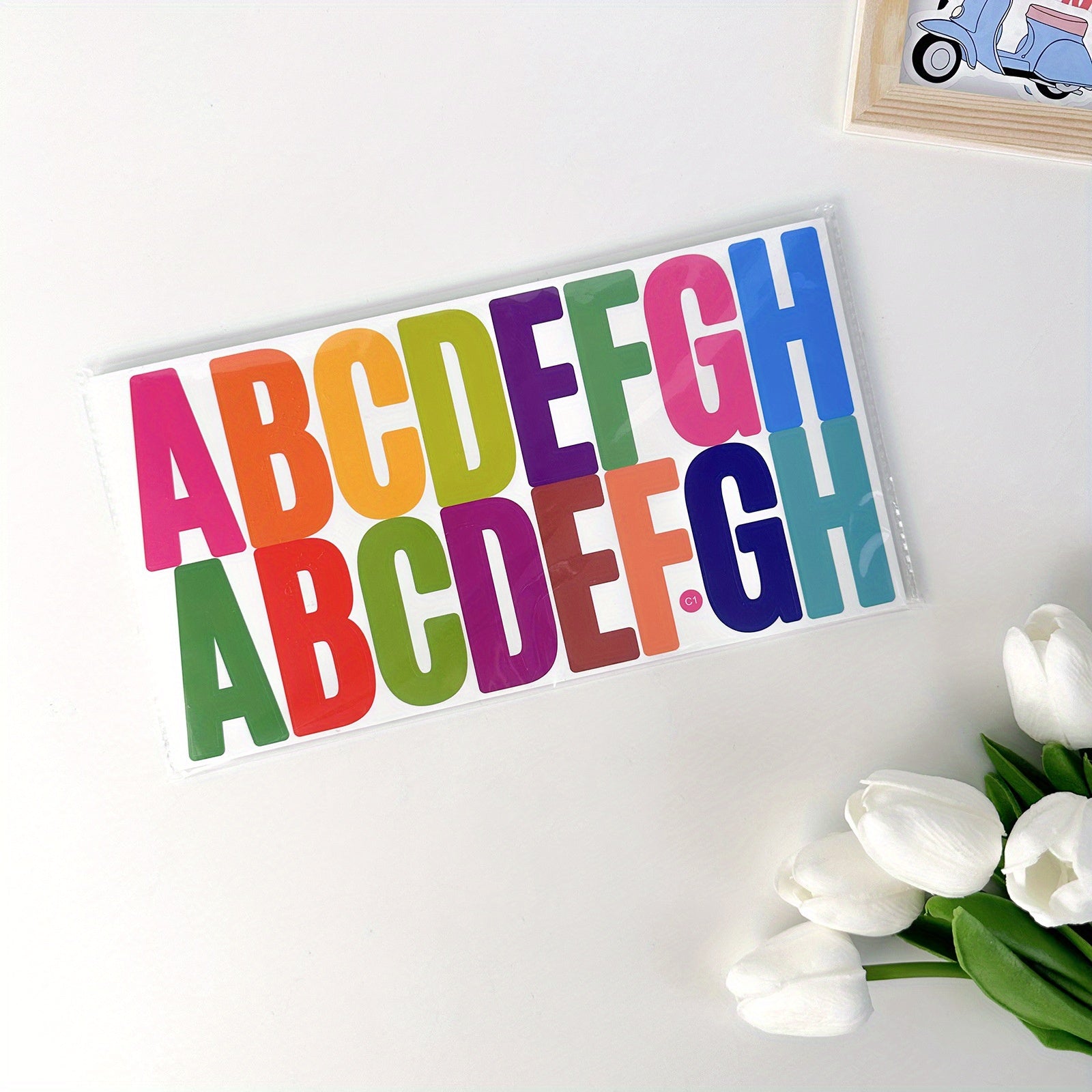 6/24pcs Large Letter Stickers, 2.5" Self-Adhesive Waterproof Letter Stickers