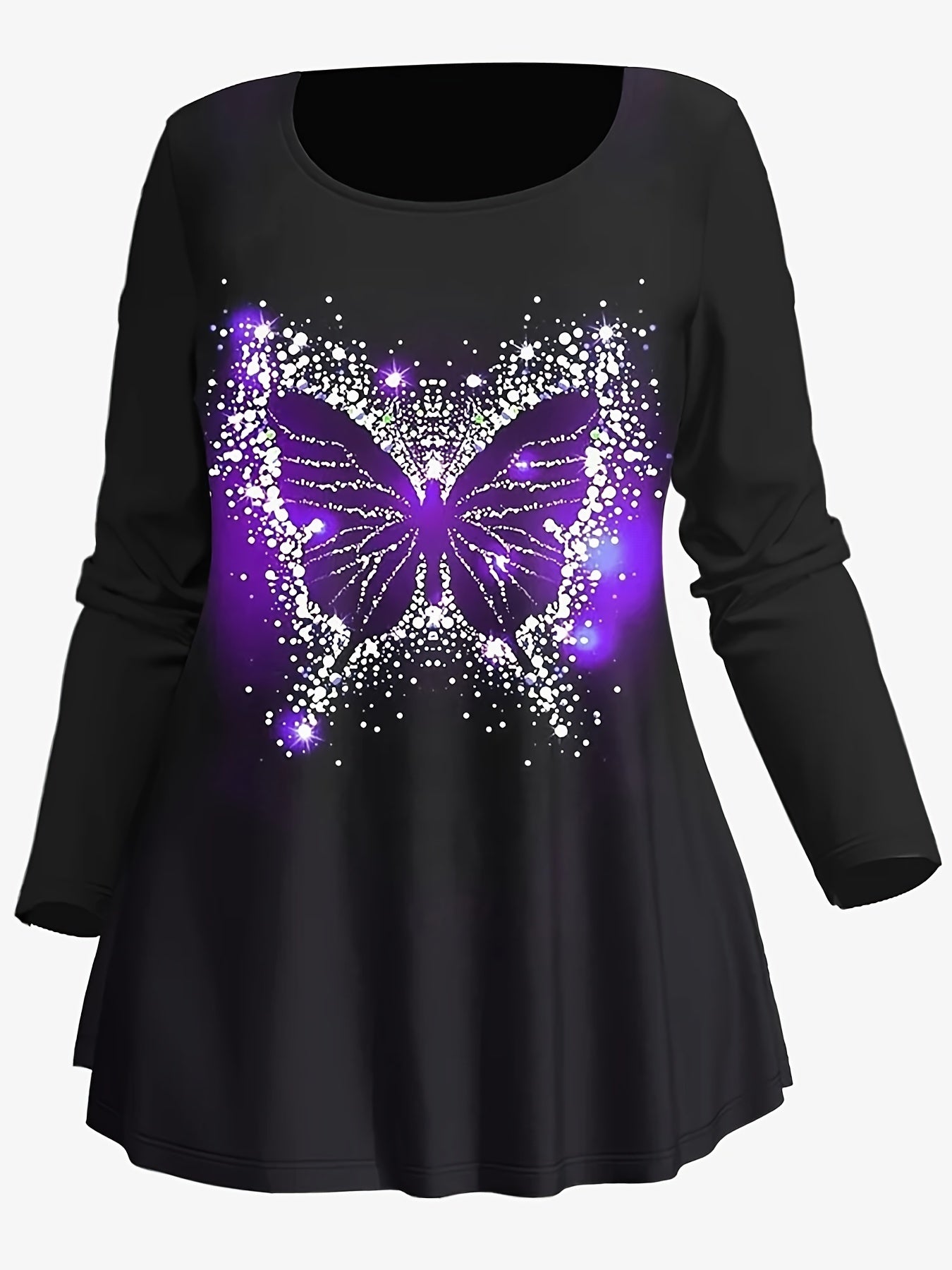 Glitter Butterfly High Rise Skinny Leggings